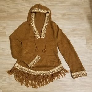 Vintage fringe sweater
